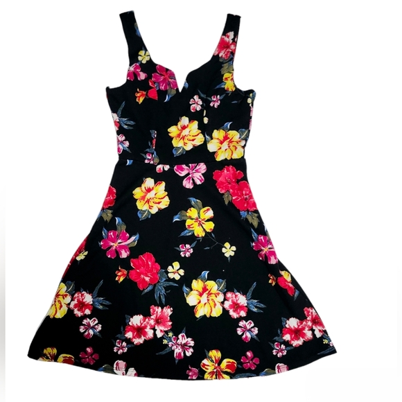 New Planet Gold Floral Dress XS - Picture 8 of 8